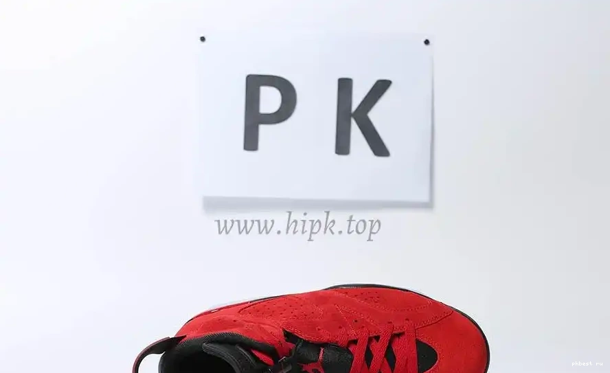 GOD Black READY 6 RETAIL Retro Jordan TO Red MATERIALS PK SHIP 0506